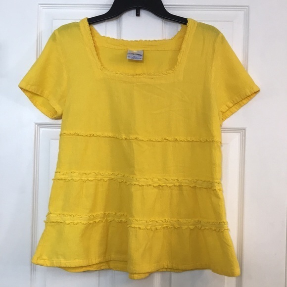 Dunes Square Neck Short Sleeve Top-Size M - Picture 1 of 4